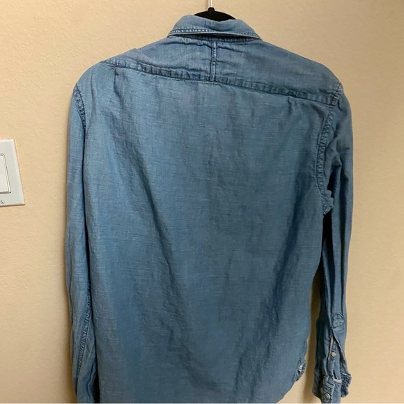 Banana Republic Linen Shirt Camden Fit (M) - Picture 3 of 4